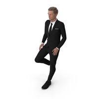 Man In Classic Suit Leaning Against The Wall PNG & PSD Images