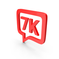 7K MESSAGE LOGO RED PNG & PSD Images