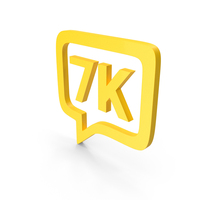 7K MESSAGE LOGO YELLOW PNG & PSD Images