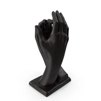 Hands Sculpture Black PNG & PSD Images