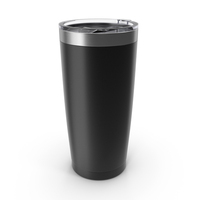 JURO Stainless Steel Thermo Cup Black PNG & PSD Images