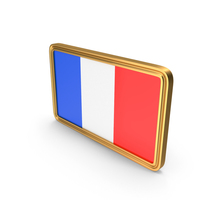 France Flag Icon Gold Frame PNG & PSD Images