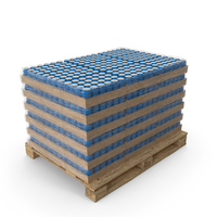 Cargo Cans Blue Packed PNG & PSD Images