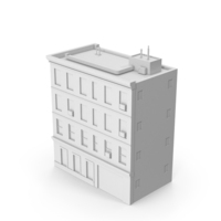 Monochrome Apartment Building PNG & PSD Images