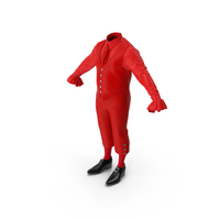 Red Lantern Sleeves Shirt With Vest Short Pants And Shoes PNG & PSD Images
