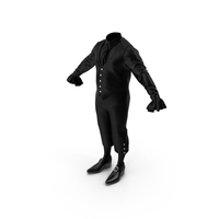 Black Lantern Sleeves Shirt With Vest Short Pants And Shoes PNG & PSD Images