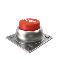 Red Push Stop Button PNG & PSD Images