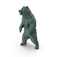 Bronze Bear Statue Old PNG & PSD Images