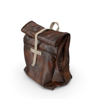 Brown Leather Backpack PNG & PSD Images