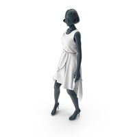Female Mannequin in White Dress PNG & PSD Images