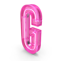 Pink Neon Letter G PNG & PSD Images