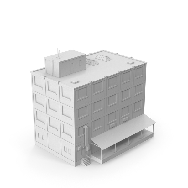 Monochrome Factory Building PNG & PSD Images
