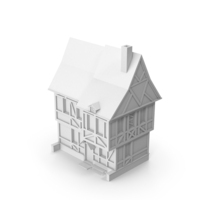 Monochrome Medieval House PNG & PSD Images