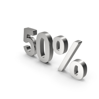 50 Percent Off Silver PNG & PSD Images