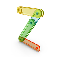 Plastic Constructor Set Letter Z PNG & PSD Images