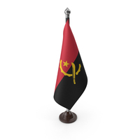Angola Cloth Flag Stand PNG & PSD Images