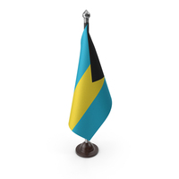 Bahamas Cloth Flag Stand PNG & PSD Images