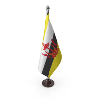 Brunei Cloth Flag Stand PNG & PSD Images