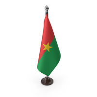 Burkina Cloth Flag Stand PNG & PSD Images
