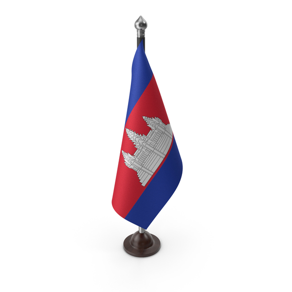 Cambodia Cloth Flag Stand PNG & PSD Images