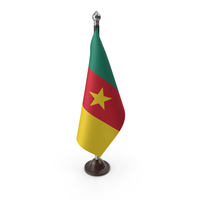 Cameroon Cloth Flag Stand PNG & PSD Images