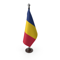 Chad Cloth Flag Stand PNG & PSD Images