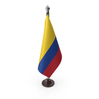 Colombia Cloth Flag Stand PNG & PSD Images