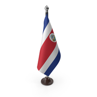 Costa Rica Cloth Flag Stand PNG & PSD Images