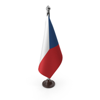 Czech Republic Cloth Flag Stand PNG & PSD Images