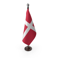 Denmark Cloth Flag Stand PNG & PSD Images