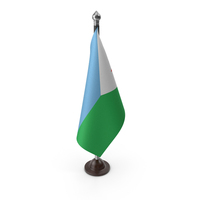 Djibouti Cloth Flag Stand PNG & PSD Images