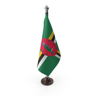 Dominica Cloth Flag Stand PNG & PSD Images