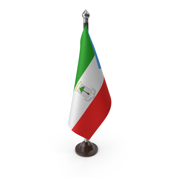 Equatorial Guinea Cloth Flag Stand PNG & PSD Images