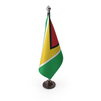 Guyana Cloth Flag Stand PNG & PSD Images