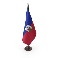 Haiti Cloth Flag Stand PNG & PSD Images