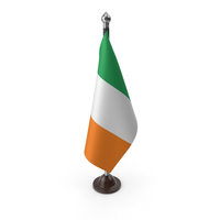 Ireland Cloth Flag Stand PNG & PSD Images