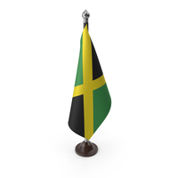 Jamaica Cloth Flag Stand PNG & PSD Images