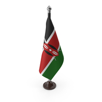 Kenya Cloth Flag Stand PNG & PSD Images