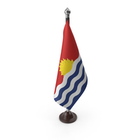 Kiribati Cloth Flag Stand PNG & PSD Images
