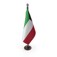 Kuwait Cloth Flag Stand PNG & PSD Images
