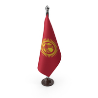 Kyrgyzstan Cloth Flag Stand PNG & PSD Images