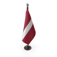 Latvia Cloth Flag Stand PNG & PSD Images