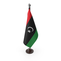 Libya Cloth Flag Stand PNG & PSD Images