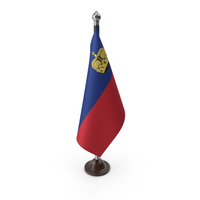 Liechtenstein Cloth Flag Stand PNG & PSD Images