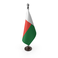 Madagascar Cloth Flag Stand PNG & PSD Images