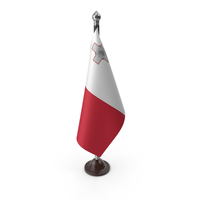 Malta Cloth Flag Stand PNG & PSD Images