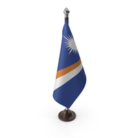 Marshall Islands Cloth Flag Stand PNG & PSD Images