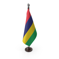 Mauritius Cloth Flag Stand PNG & PSD Images