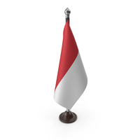 Monaco Cloth Flag Stand PNG & PSD Images
