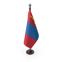 Mongolia Cloth Flag Stand PNG & PSD Images